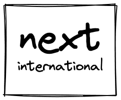 Next International logo